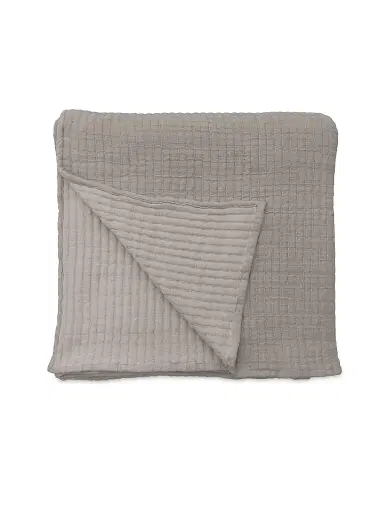 Pom Pom at Home Vancouver Coverlet & Shams Collection - Grey - Size Twin | Thumbnail 1 Pom Pom at Home Vancouver Coverlet & Shams Collection - Grey - Size Twin | Thumbnail 1