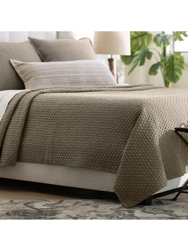 Lili Alessandra Dawn Terra Trench Coat Pillow & Coverlet Collection - Trench Coat Queen