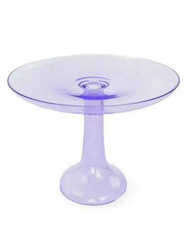 Estelle Colored Glass Cake Stand - Lavender | Thumbnail 3 Estelle Colored Glass Cake Stand - Lavender | Thumbnail 3