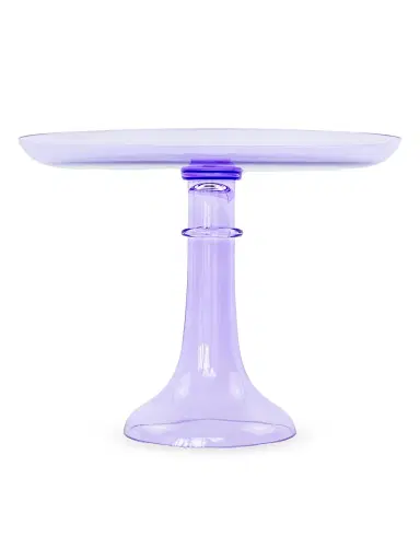 Estelle Colored Glass Cake Stand - Lavender | Thumbnail 4 Estelle Colored Glass Cake Stand - Lavender | Thumbnail 4