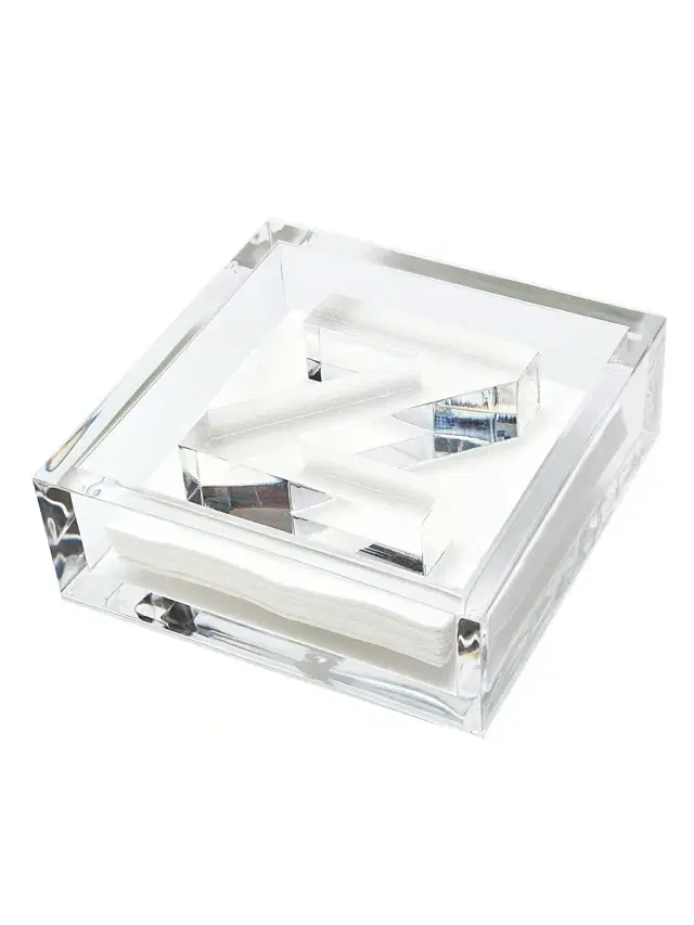 Initial Cocktail Napkin Holder - Z