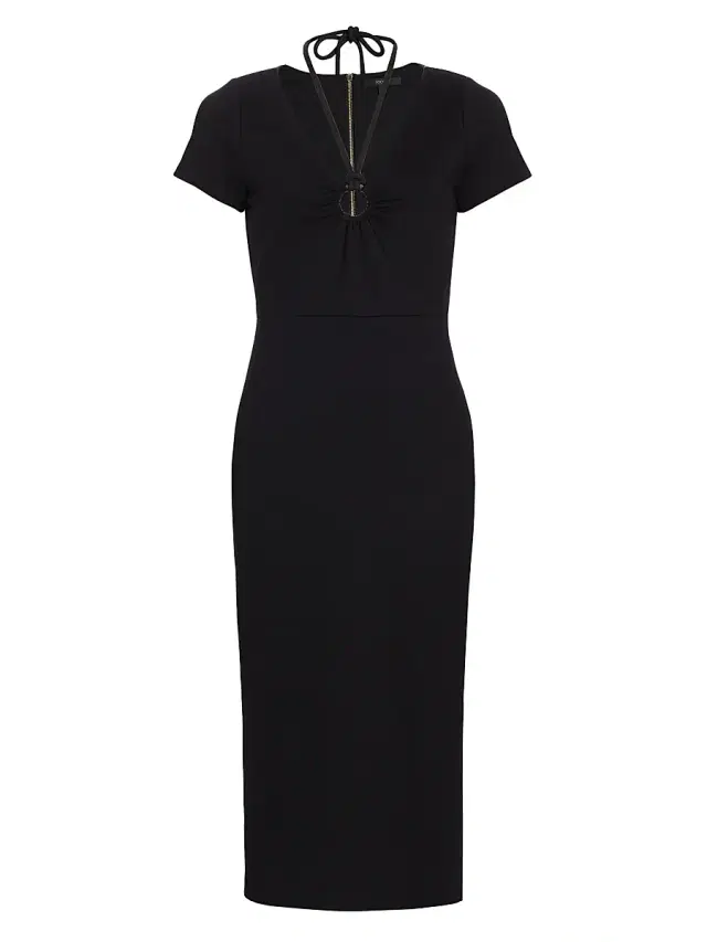 Toccin Women's Evelyn Ring-Insert Midi-Dress - Jet
