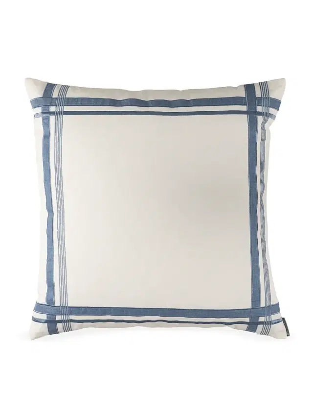 Lili Alessandra Brook Oliver Euro Pillow - White Seaglass