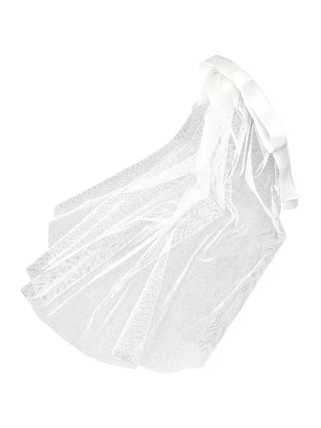 Jennifer Behr Women's Gretta Bow Voilette Silk Headband - Cream