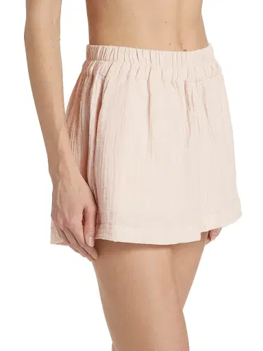 Pour Les Femmes Women's Angel Cotton Gauze 2-Piece Lounge Set - Pink - Size Large | Thumbnail 4 Pour Les Femmes Women's Angel Cotton Gauze 2-Piece Lounge Set - Pink - Size Large | Thumbnail 4