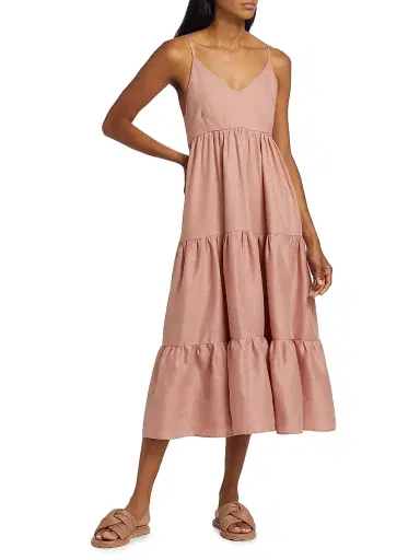 Pour Les Femmes Women's Claudia Spaghetti Strap Dress | Thumbnail 2 Pour Les Femmes Women's Claudia Spaghetti Strap Dress | Thumbnail 2