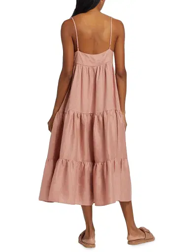 Pour Les Femmes Women's Claudia Spaghetti Strap Dress | Thumbnail 5 Pour Les Femmes Women's Claudia Spaghetti Strap Dress | Thumbnail 5