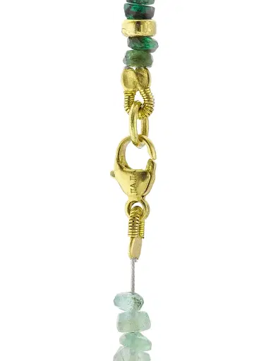 Jia Jia Women's 14K Yellow Gold, Emerald, & Pearl Long Necklace - Green | Thumbnail 3