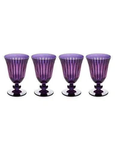 L'Objet Prism 4-Piece Wine Glass Set | Thumbnail 1 L'Objet Prism 4-Piece Wine Glass Set | Thumbnail 1