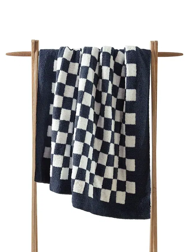 Checkerboard Throw - Mocha