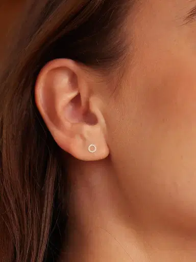 brook & york Women's Lydia 14K Yellow Gold & 0.10 TCW Diamond Circle Stud Earrings - Gold | Thumbnail 1 brook & york Women's Lydia 14K Yellow Gold & 0.10 TCW Diamond Circle Stud Earrings - Gold | Thumbnail 1