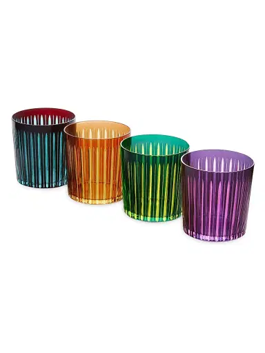 L'Objet Prism 4-Piece Double Old-Fashioned Glass Set | Thumbnail 2