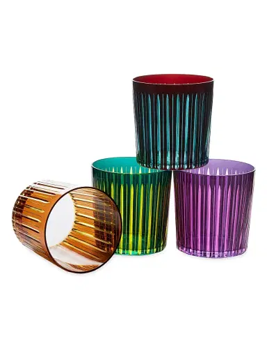 L'Objet Prism 4-Piece Double Old-Fashioned Glass Set | Thumbnail 3