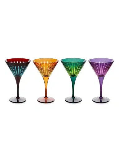 L'Objet Prism Martini Glasses 4-Piece Set | Thumbnail 1 L'Objet Prism Martini Glasses 4-Piece Set | Thumbnail 1