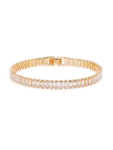 brook & york Women's Priya 14K-Gold Vermeil & Cubic Zirconia Tennis Bracelet - Gold | Thumbnail 3 brook & york Women's Priya 14K-Gold Vermeil & Cubic Zirconia Tennis Bracelet - Gold | Thumbnail 3