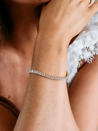 brook & york Women's Priya 14K-Gold Vermeil & Cubic Zirconia Tennis Bracelet - Gold | Thumbnail 1 brook & york Women's Priya 14K-Gold Vermeil & Cubic Zirconia Tennis Bracelet - Gold | Thumbnail 1