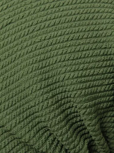 Change of Scenery Women's Cindy Bandeau U-Ring Textured Bikini Top - Olive Texture - Size Medium | Thumbnail 6 Change of Scenery Women's Cindy Bandeau U-Ring Textured Bikini Top - Olive Texture - Size Medium | Thumbnail 6