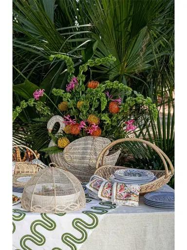 Juliska Provence Rattan Medium Urn - White Wash | Thumbnail 4