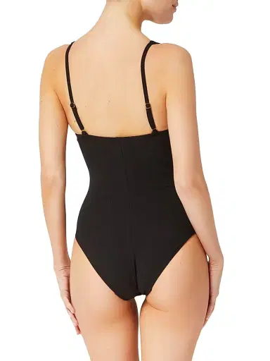 Change of Scenery Women's Taylor Lace-Up One-Piece Swimsuit - Black Texture - Size Small | Thumbnail 5 Change of Scenery Women's Taylor Lace-Up One-Piece Swimsuit - Black Texture - Size Small | Thumbnail 5