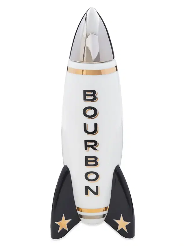 Jonathan Adler Rocket Bourbon Decanter - White