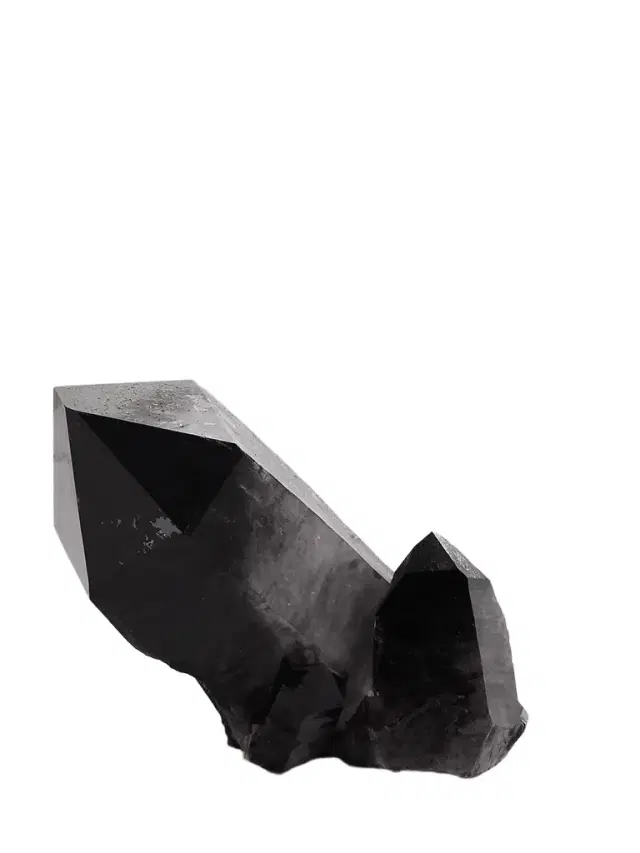 Smoky Quartz Crystal Point - Black