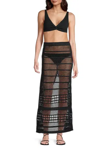Peixoto Women's Ellis Sheer Maxi Skirt - Tayrona Nights - Size XL | Thumbnail 2