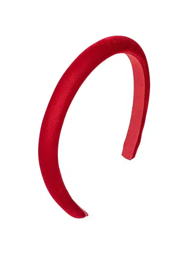 Jennifer Behr Women's Core Tiana Velvet Headband - Red | Thumbnail 1