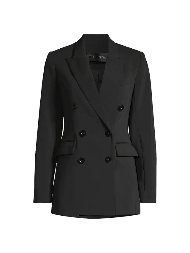 Toccin Women's Mia Double-Breasted Blazer - Jet