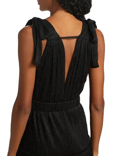 Sabina Musáyev Women's Helena Metallic Tiered Maxi Dress | Thumbnail 7