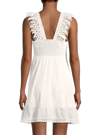 Peixoto Women's Farrah Lace Trim Mini Dress - Ferra Stripe - Size XL | Thumbnail 4