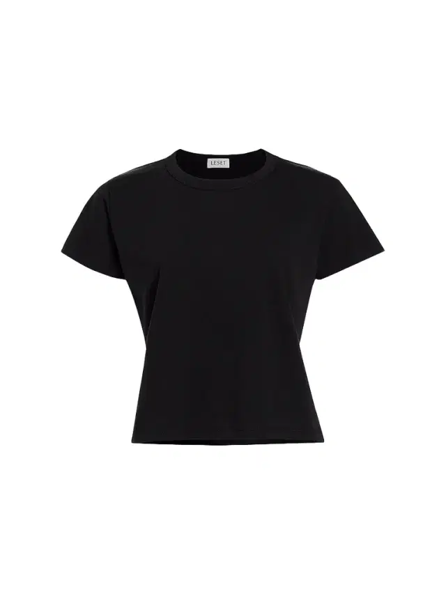 Leset Women's Margo Cotton T-Shirt - Black