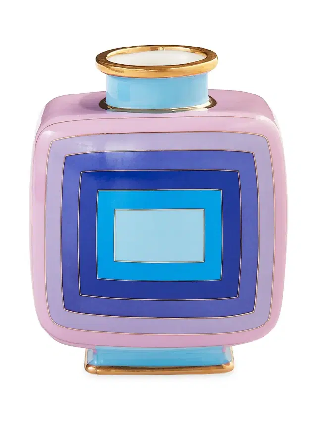 Scala Porcelain Vase - Blue Purple