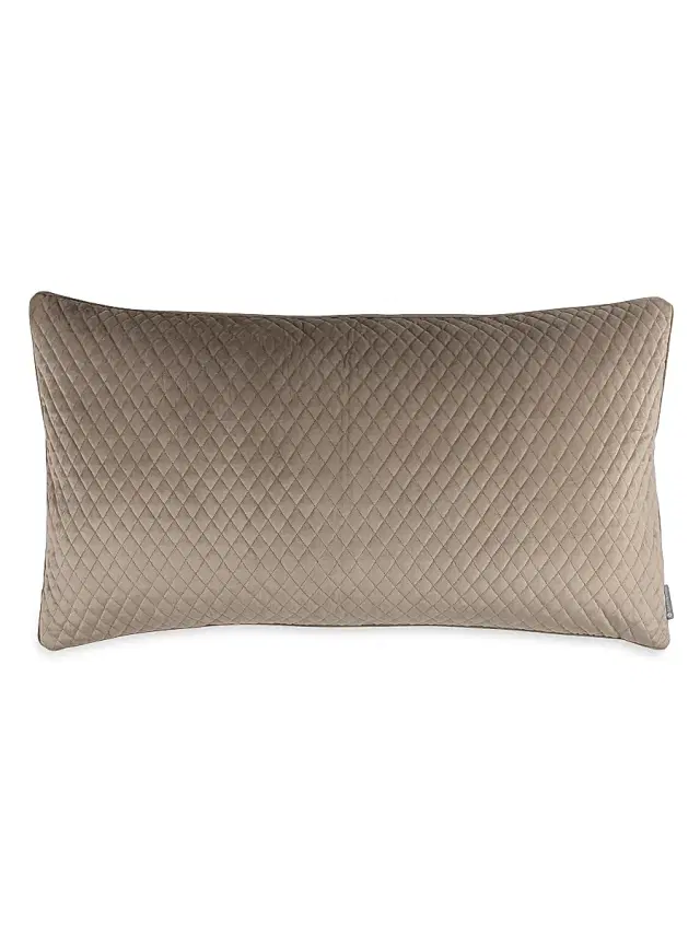 Lili Alessandra Valentina Quilted Pillow - Buff Large