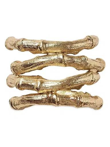 Kim Seybert Bamboo Napkin Ring - Gold | Thumbnail 2
