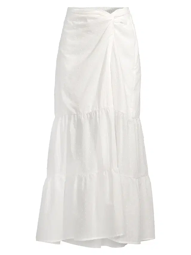 Women's Valentina Cotton Maxi Skirt - White Lotus