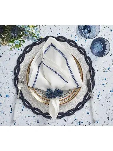 Kim Seybert Infinity Beaded Placemat | Thumbnail 2 Kim Seybert Infinity Beaded Placemat | Thumbnail 2