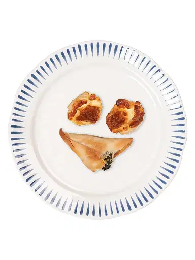Juliska Sitio Striped Side/Cocktail Plate - White Wash Delft Blue | Thumbnail 2