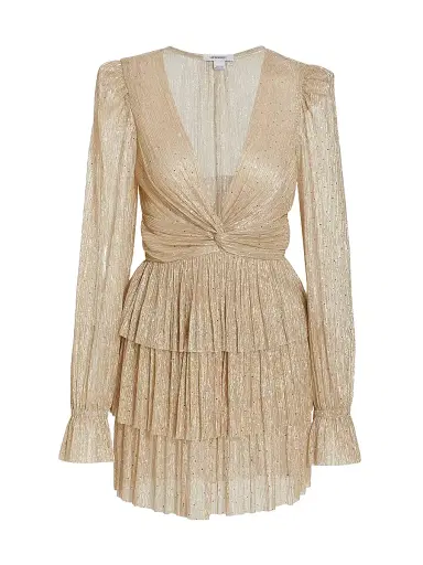 Sabina Musáyev Women's Felicie Sequin Knit Minidress - Gold - Size XS | Thumbnail 1 Sabina Musáyev Women's Felicie Sequin Knit Minidress - Gold - Size XS | Thumbnail 1