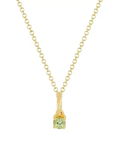 EF Collection Women's 14K Yellow Gold & Gemstone Birthstone Pendant Necklace - Garnet | Thumbnail 1 EF Collection Women's 14K Yellow Gold & Gemstone Birthstone Pendant Necklace - Garnet | Thumbnail 1
