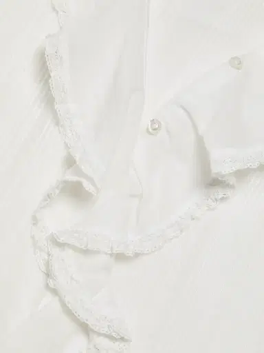DÔEN Women's Henri Ruffled Top - Salt - Size XL | Thumbnail 7 DÔEN Women's Henri Ruffled Top - Salt - Size XL | Thumbnail 7