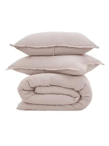 Pom Pom at Home Waverly Duvet Cover Set - Blush Queen | Thumbnail 5 Pom Pom at Home Waverly Duvet Cover Set - Blush Queen | Thumbnail 5