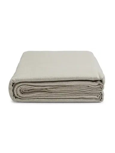 Lili Alessandra Rain Natural Herringbone Duvet Cover - Natural Queen | Thumbnail 1