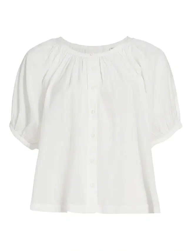 Women's June Puff-Sleeve Top - Salt