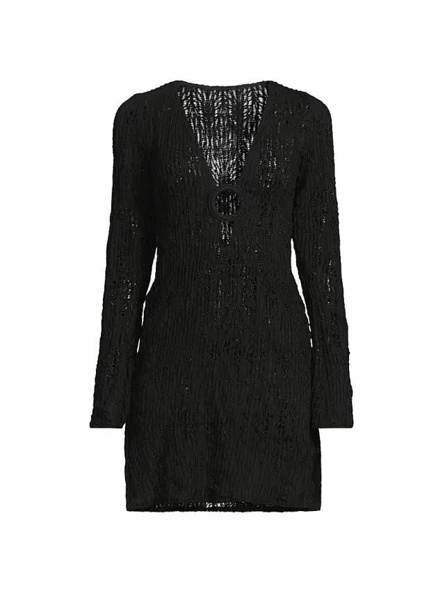 Peixoto Women's Angie Knit Linen-Blend Tunic - Midnight Weave