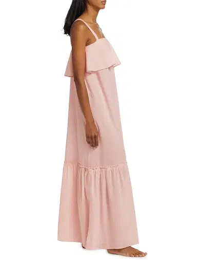 Pour Les Femmes Women's Ruffle Maxi Dress - Peach Whip - Size XL | Thumbnail 2