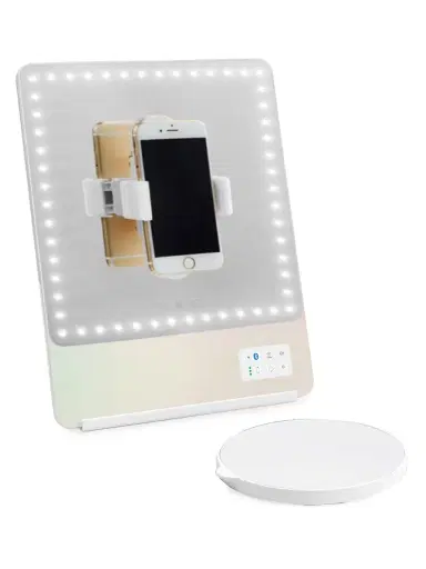 Riki Loves Riki By Glamcor Women's Riki Skinny 5X Magnify Mirror - Iridescent | Thumbnail 4 Riki Loves Riki By Glamcor Women's Riki Skinny 5X Magnify Mirror - Iridescent | Thumbnail 4