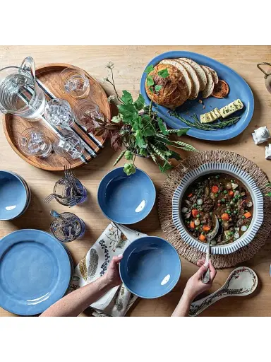 Juliska Puro Chambray Dessert/Salad Plate - Light Blue | Thumbnail 3