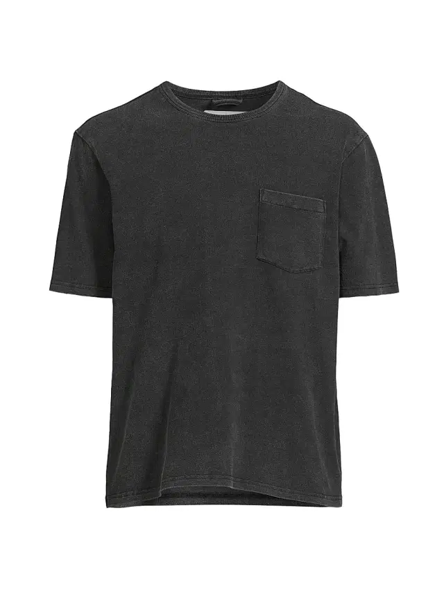 Men's Cotton Pocket T-Shirt - Black