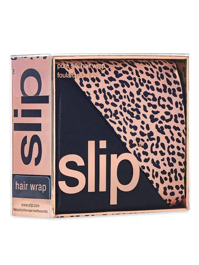 Slip Women's Pure Silk Hair Wrap - Leopard