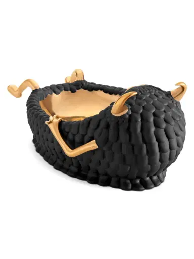 L'Objet Haas Lazy Susan 24K Gold & Porcelain Catchall Tray | Thumbnail 3